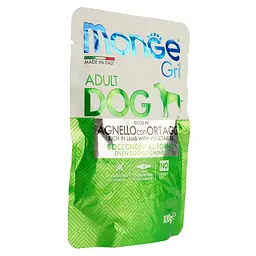 Вологий корм Monge Dog Grill з ягням та овочами, 100 г (70013161) - мініатюра 2
