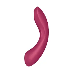 Вакуумний стимулятор клітора з вібрацією Satisfyer Curvy Trinity 1 бордовий - мініатюра 2