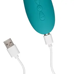 Вібратор Loveline Flapping G-Spot Butterfly 25.7 см бірюзовий - мініатюра 9