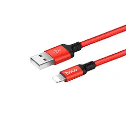Кабель Hoco X14 Times speed Lightning charging cable, ( L-1M ) Red & Black