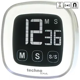 Таймер кухонний Technoline KT400 Magnetic Touchscreen White (KT400) - мініатюра 4