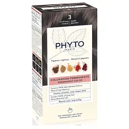 Крем-фарба для волосся Phyto Phytocolor відтінок 3 темний шатен 112 мл (РН10017) - мініатюра 2