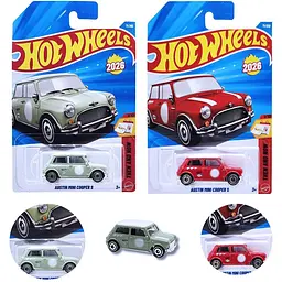 Базова машинка Hot Wheels Then and Now Austin Mini Cooper S колір в асортименті (5785) JJK94 - мініатюра 3