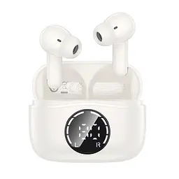 Бездротові навушники Hoco EQ22 Singer true wireless ANC+ENC noise reduction BT headset, BT5.4, 40mAh, 400mAh, 6-7h, white - мініатюра 2