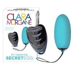 Віброяйце Clara Morgane Pro Secret Egg 7.5 см блакитний - мініатюра 2