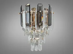 Бра настінне Diasha 2022/2W SGD 30 см, E14, 40W, золото, кришталь, класичний стиль