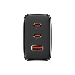 Мережевий зарядний пристрій Baseus Cube Pro Fast Charger 2C+U 65W EU Cluster чорний - мініатюра 3