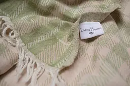 Покривало Lotus Home - Checked Caledonia м'ятний 190x225 - мініатюра 4