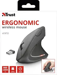 Комп'ютерна миша Trust Verto Ergonomic WL чорний teh0014063 - мініатюра 9
