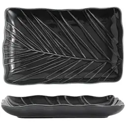 Блюдо Limited Edition Leaf Black прямокутне 24.5х17 см (B010786)