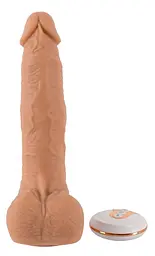 Вібратор You2Toys Natural Thrusting Vibe 21 см тілесний - мініатюра 4