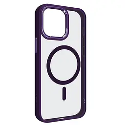Чехол Apple iPhone 15 Pro Max, Unit MagSafe, фиолетовый, прозрачный, магсейф, противоударный, магнитный, панель-накладка с поддержкой MagSafe, с поддержкой беспроводной зарядки, TPU+PC, защита всего корпуса, ударопрочный, ArmorStandart (ARM75230)