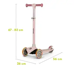 Дитячий самокат Lionelo Jessy Pink/Rose, рожевий (LOE-JESSY PINK ROSE) - мініатюра 5
