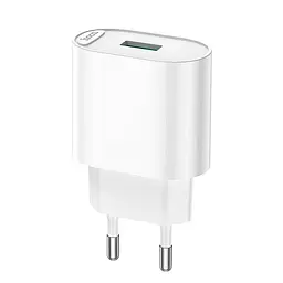 Адаптер сетевой HOCO Fighter single port charger C109A 1USB, 18W/3A, QC
