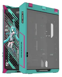 Корпус Asus ROG Strix Helios II GX601S Hatsune Miku Edition Tempered Glass без БЖ (90DC00W0-B39010) Green - мініатюра 3