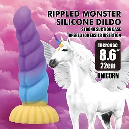 Фалоімітатор Power Monsters Unicorn, 22 см (мульті) - мініатюра 7