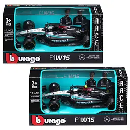 Масштабна модель автомобіля Bburago Автомодель - Mercedes-AMG F1 W15 Performance (2024), 1:43 (18-38208) - мініатюра 12