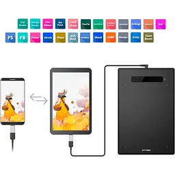 Графічний планшет XP-Pen Star G960S Plus Black [104161] - мініатюра 5