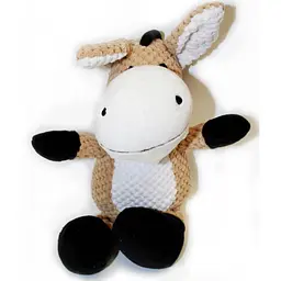 М'яка іграшка для собак Plush Donkey з пищалкою - мініатюра 6