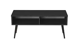 Тумба під ТВ Невада Ferrum-decor 45x100x38 Чорний метал ДСП Сосна Кембра 16 мм (FRD-106720) - мініатюра 5