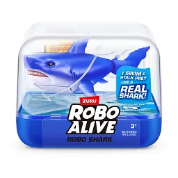 Интерактивная игрушка для ванны Robo Alive Робоакула синяя 10х3,5х4 см