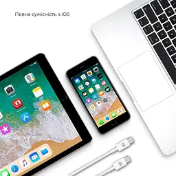 Кабель ArmorStandart ABMM093 USB-C to USB-C Cable 1m white (ARM63471) - мініатюра 2