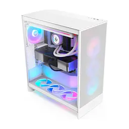 Корпус для ПК NZXT H7 Flow RGB All White (CM-H72FW-R1) - миниатюра 9