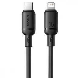 Кабель Baseus Silky Series Fast Charging Type-C to Lightning 20W (2m) black (P10377700113-01)