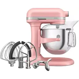 Планетарний міксер KitchenAid Artisan з підйомною чашею 6.6 л суха троянда (5KSM70SHXEDR) - мініатюра 6