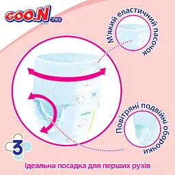 Трусики-підгузки Goo.N Plus М (6-12 кг) 58 шт. для дітей унісекс (878586) - мініатюра 5