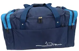 Сумка дорожня середня Wallaby 437-4 60х34х27 см 62 л Синя - мініатюра 5