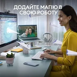 Клавіатура Logitech K950 Bluetooth/Wireless UA Off-White (920-012466) - мініатюра 2