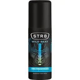 Дезодорант STR8 Wild Beat 50 мл у подарунок при покупці вибраних товарів STR8. Кількість подарунків обмежена.