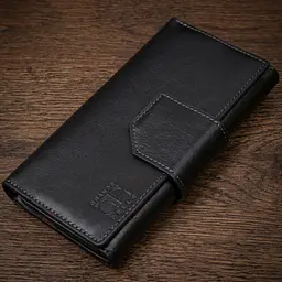 Шкіряне глянсове портмоне Grande Pelle 11471 чорний - мініатюра 1