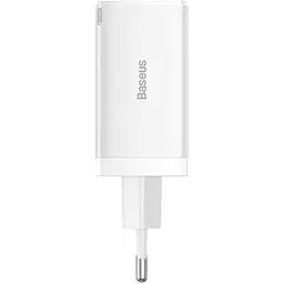Мережевий зарядний пристрій Baseus GaN5 Pro Fast Charger 2C+U 65W + Cable USB-C White [CCGP120202] [98871] - мініатюра 3
