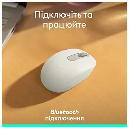 Мишка Logitech M196 Bluetooth Off-White (910-007460) - мініатюра 6