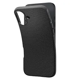 Чохол-накладка Spigen Liquid Air для Apple iPhone 16 Plus Matte Black (ACS08066) - мініатюра 5