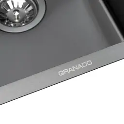 Мийка кухонна GRANADO Under top mini STEEL S201 black (GS10201B) - мініатюра 3