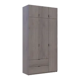 Розпашна Шафа для одягу Doros Лукас Канноло/Канноло 3 ДСП 120х50х240 (44900368) - мініатюра 6