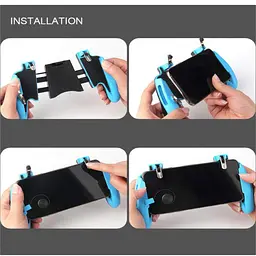 Геймпад для телефону синій mobile game controller Z8 тригер для смартфонів iphone - мініатюра 6