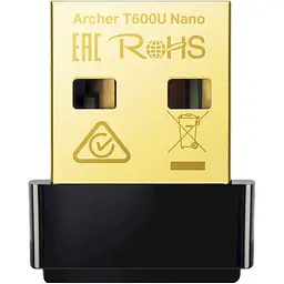 WiFi-адаптер TP-Link Archer T600U Nano USB 2.0 Wi-Fi 5 (AC) (Archer T600U Nano) - мініатюра 1