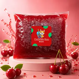 Bubble tea кульки смак "Вишня" 1.25кг Дой пак - мініатюра 2