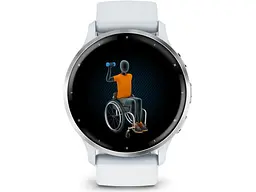 Смарт-годинник Garmin Venu 3 Silver Stainless Steel Bezel with Whitestone Case and Silicone Band (010-02784-00/50) - мініатюра 5