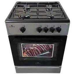 Плита газова Castle CG-60G сіра/чорна без кришки