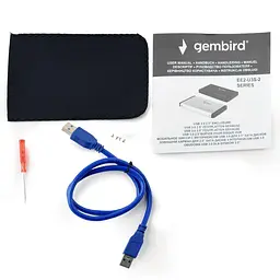 Внешний карман Gembird EE2-U3S-2-S (EE2-U3S-2-S) - миниатюра 4