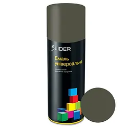 Фарба (емаль) аерозольна SLIDER 6031 бронзово-зелена МАТ 400 мл 000023341