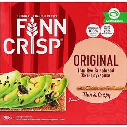 Уцінка. Сухарики житні Finn Crisp Original 200 г (28295) - мініатюра 2