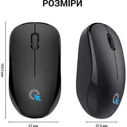 Мишка OfficePro M183 Wireless Black (M183) - мініатюра 12