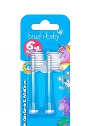 Змінні насадки до щітки WildOnes і KidzSonic 6+ років Brush-baby 2 шт