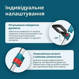Konner & Sohnen Тримір садовий аккумуляторний Konner&Sohnen KS CST-20V 20В літій-іонна 8000об/хв 2.8кг без АКБ за ЗП - мініатюра 6